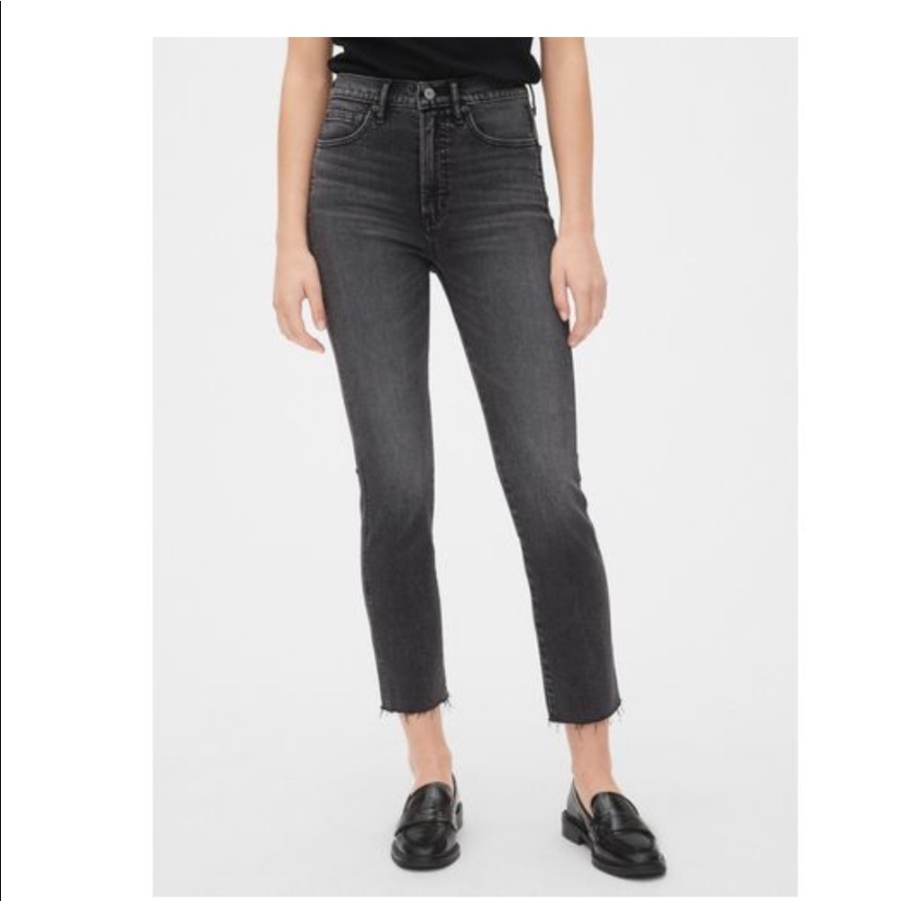 Black cigarette jeans